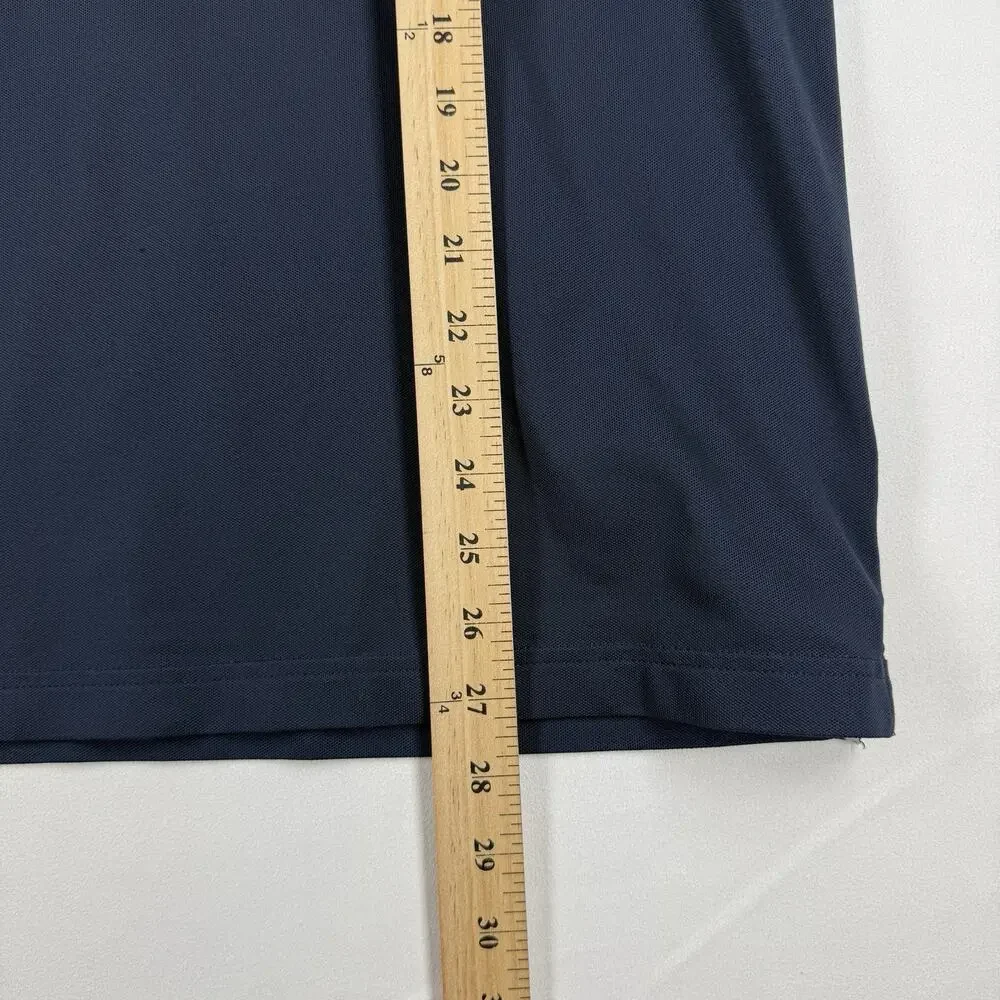 Walter Hagen 11 Majors Men L Golf Polo Shirt Green Gray Navy Colorblock
